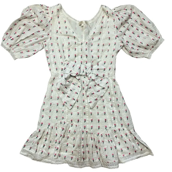 Love Shack Fancy Lena Floral Print Dress - Picture 4 of 12